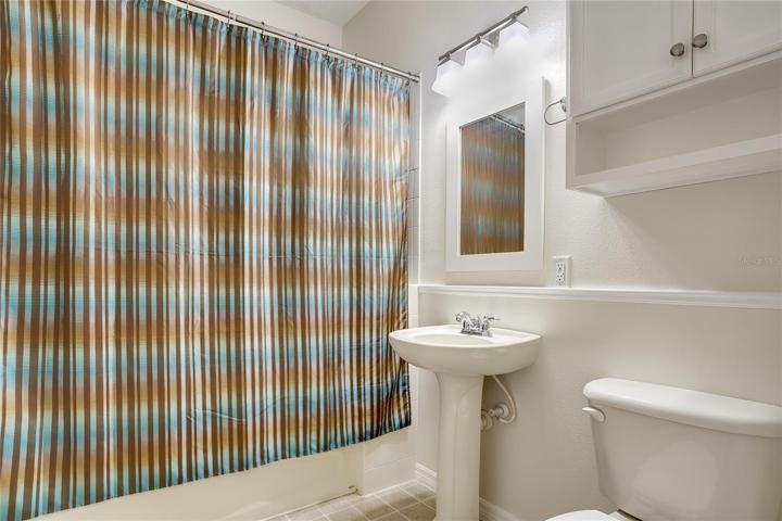 Full Guest bathroom off of Living Room