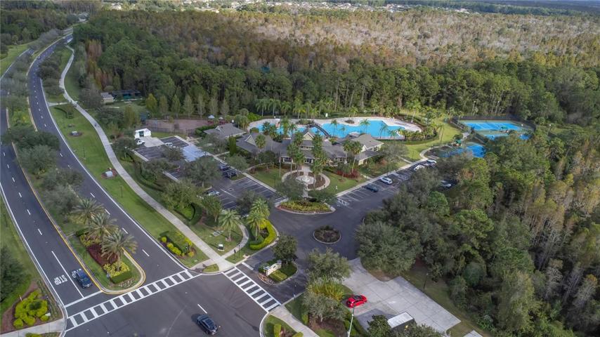 Ariels of the community pool and amenities