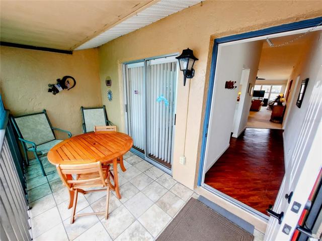 Enjoy outdoor dining with convenient sliders to the kitchen!