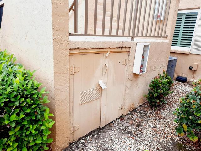 Owner storage under stairs