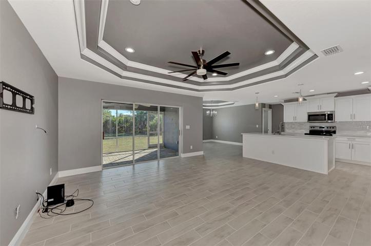Tray Ceilings throughout