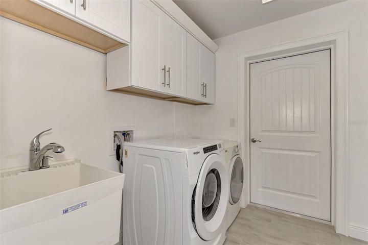 Laundry Room between  Garage