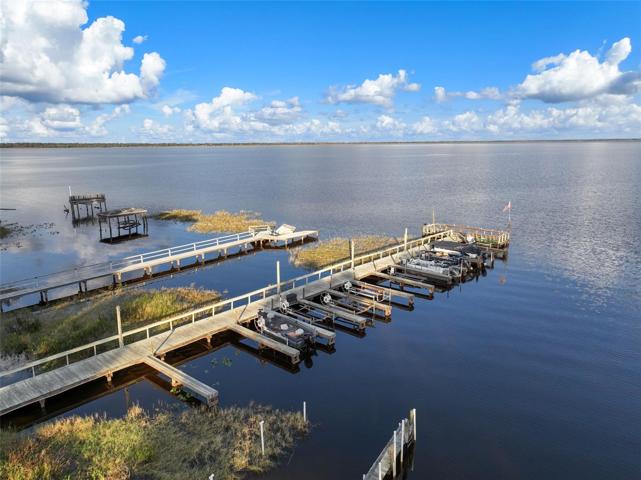 DRONE OF PIER AND BOAT SLIPS