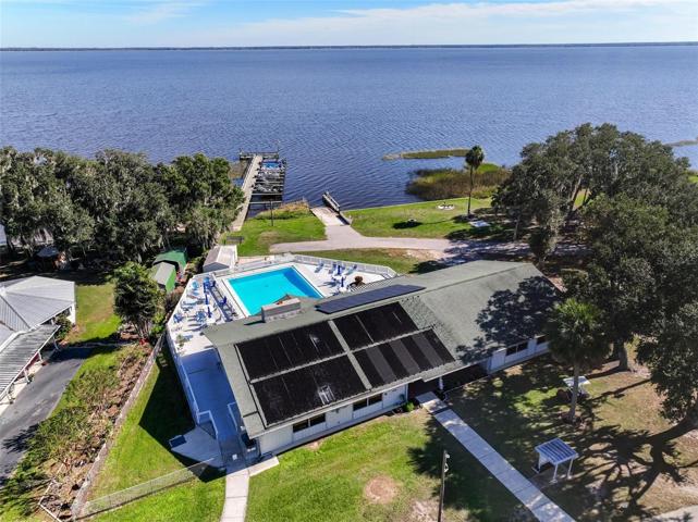 DRONE VIEW OF AMENITIES & WALK IN WATER LAKE