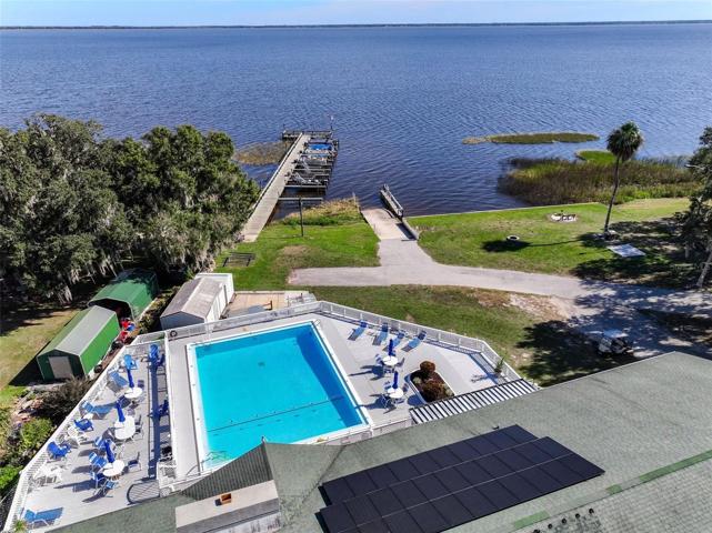 POOL, PIER, BOAT RAMP AND LAKE