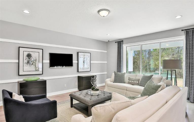 Model Home Design Only. Pictures and furnishings are for illustrative purposes only. Elevations, colors and options may vary. Furniture is for model home staging only.