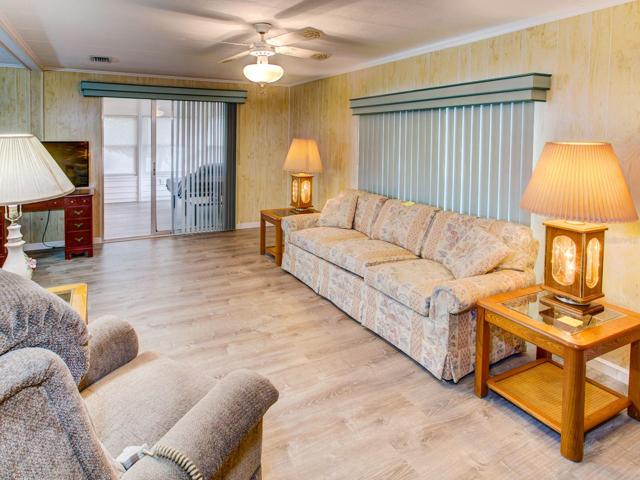 Living room with view of the family room.