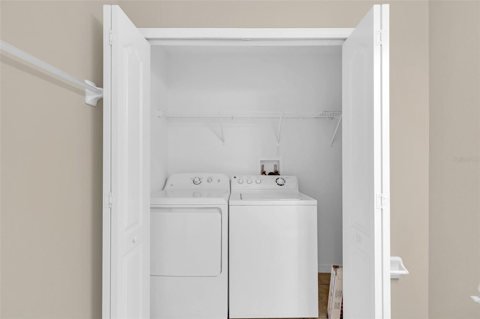 Laundry Closet located on the first floor