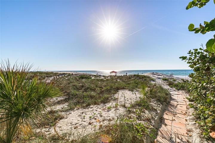 Beach view and the Gulf of Mexico