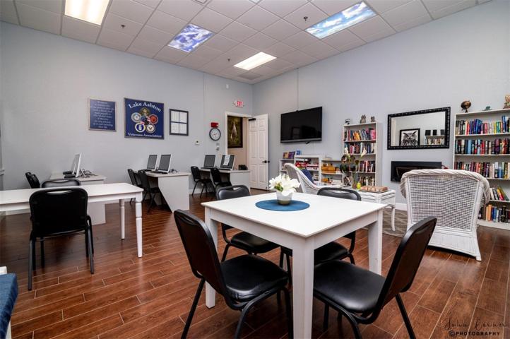 The Health and Fitness Center media room.