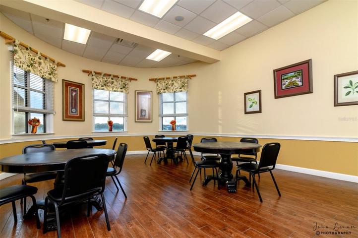 The Health and Fitness Center's card and board game room.