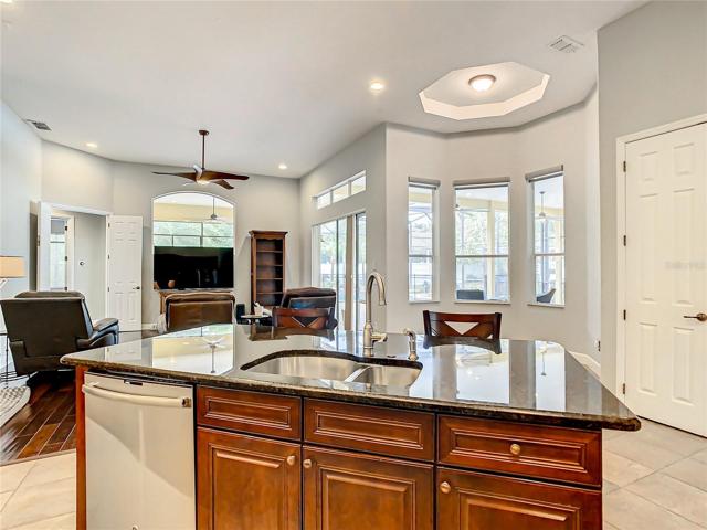 Family room kitchen combo