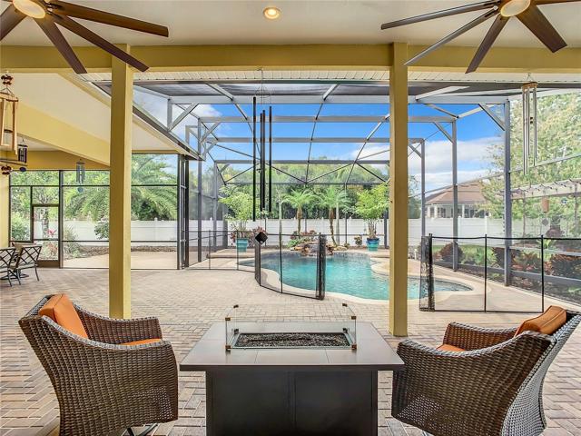 One of a kind pool area