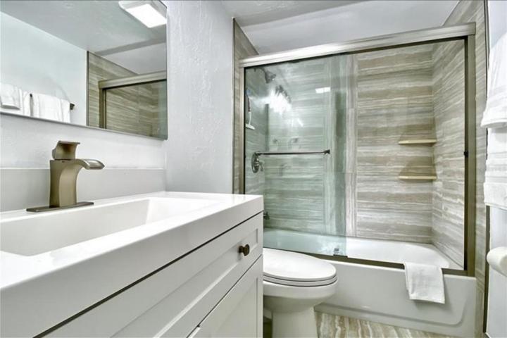 Fully updated second bath also has bidet