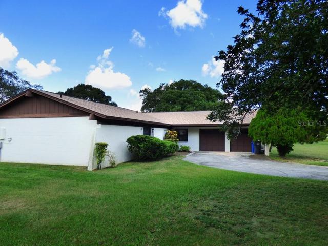 Exterior with side-entry double garage.