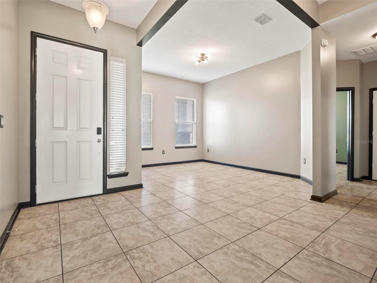 Entrance Door &amp; Living Room