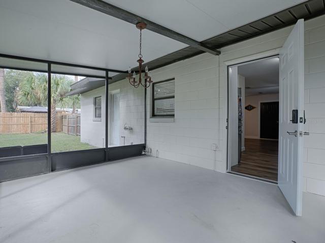 Spacious Lanai overlooking the large Backyard