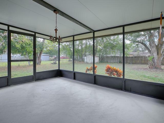 Spacious Lanai overlooking the large Backyard