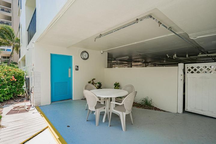 Pool restroom and outdoor shower area