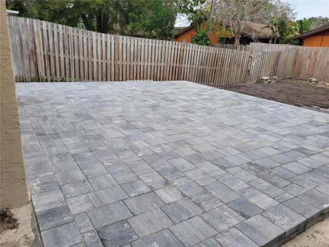 New rear paver patio 2024