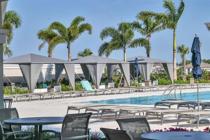 Cabana's at community pool