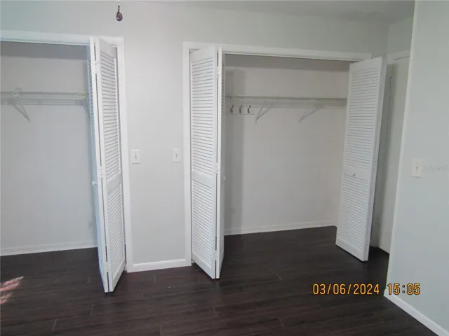 DOUBLE CLOSET IN MASTER BEDROOM