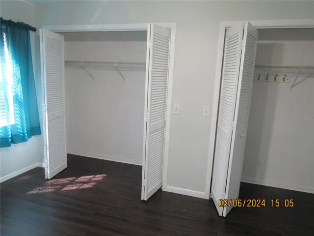 DOUBLE CLOSET IN MASTER BEDROOM