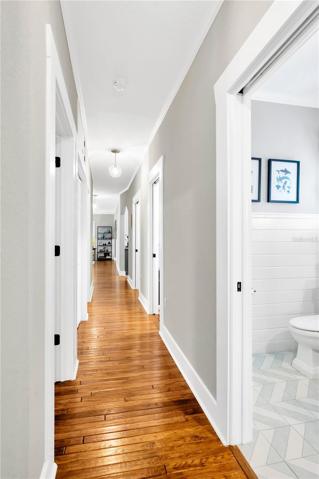 Hall Has Access To 3 Bedrooms, 3 Bathrooms, Laundry Room, Office &amp; Storage Closet