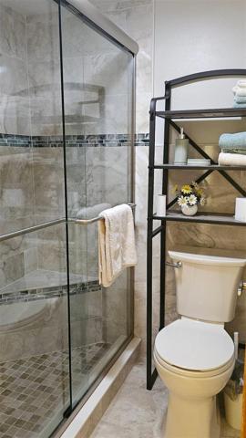 Master bathroom with shower