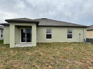 Rear exterior of the home.