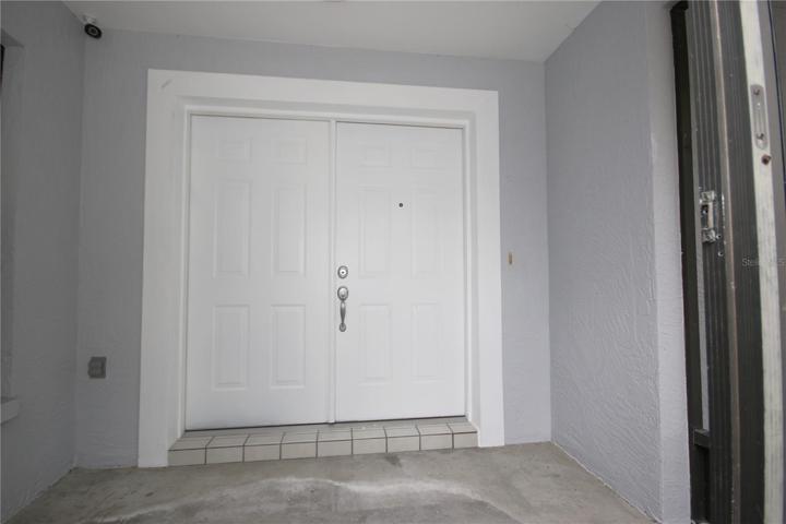 Double door front entry