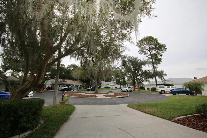 View of the cul-de-sac from the driveway.