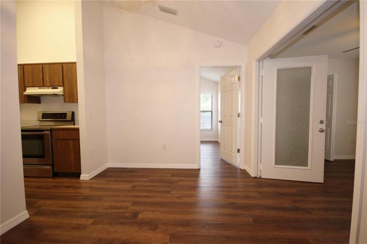 Access to the family room and kitchen from the living room