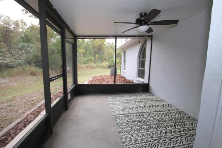 Screened in back porch
