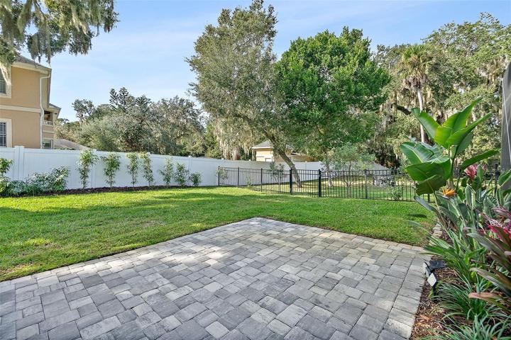 Pavers Patio in Backyard