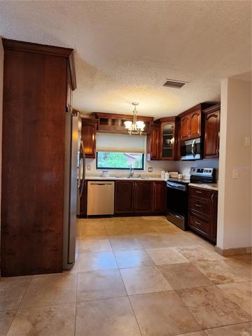 Kitchen features all new appliances.