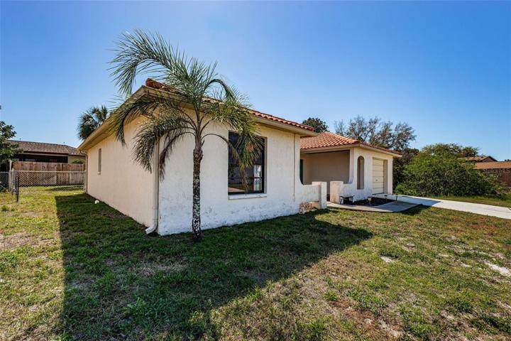 Left side of house