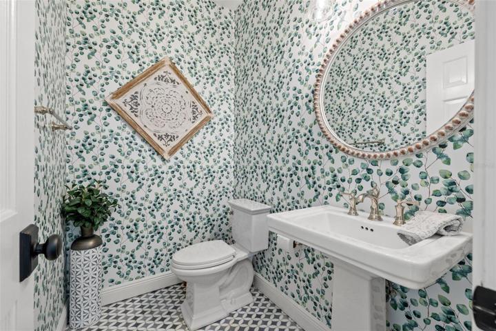 Half Bath on 2nd floor