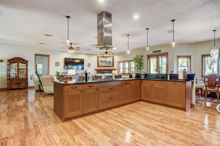 Main Floor kitchen with island counters