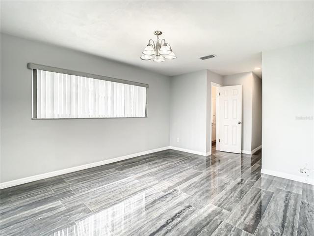 Main bedroom, bath in rear