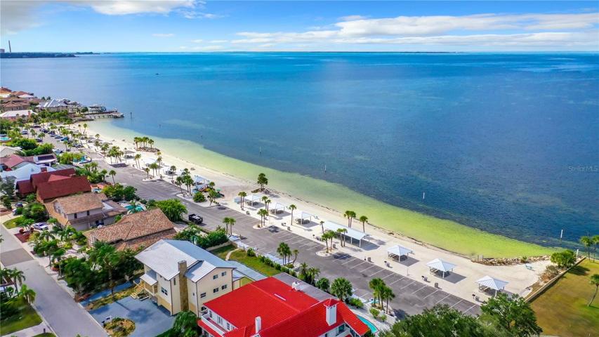 Private beach and Gulf of Mexico