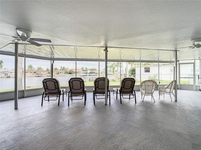 Rear screened porch