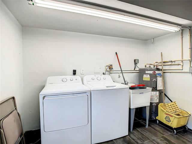 Laundry in garage
