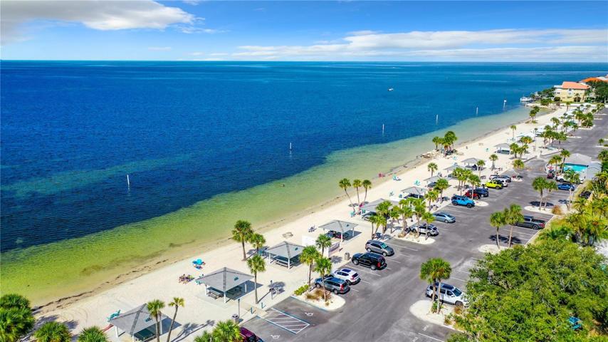 Private beach and Gulf of Mexico