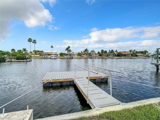 Wide deep water canal and dock