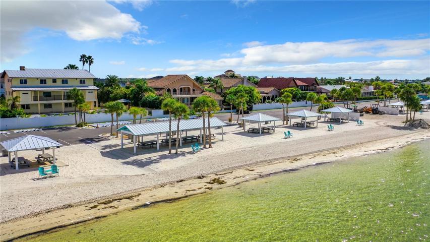 Private beach and Gulf of Mexico