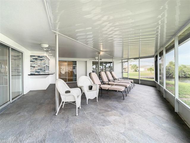 Porch has view of waterfront
