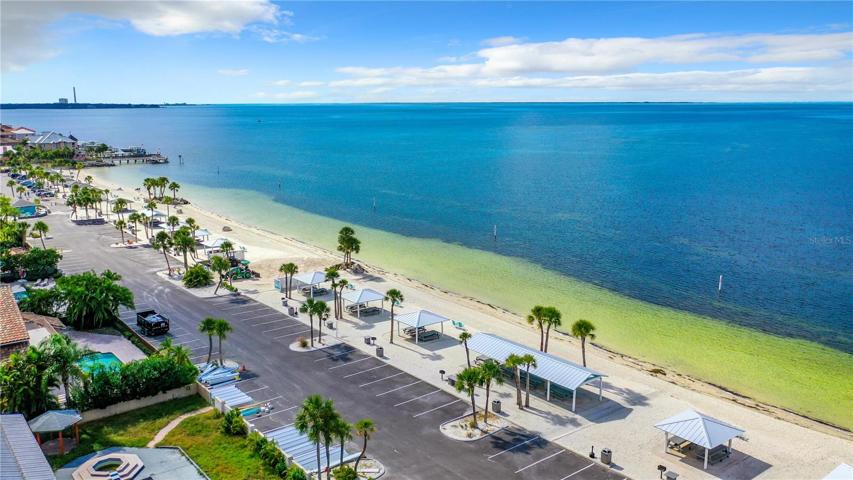 Private beach and Gulf of Mexico