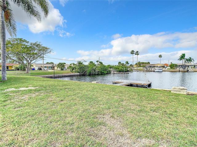 Wide deep water canal and dock