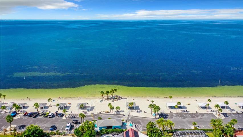 Private beach and Gulf of Mexico